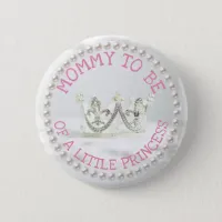 Mo to be Baby Shower Button Princess Themed