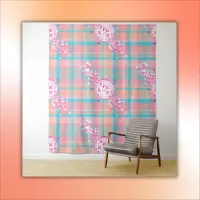 Blue, Pink & Peach Pattern | Tapestry