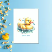 One Lucky Duck Birthday Thank You Card