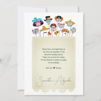 Margs & Matrimony Fiesta Mexican Couples Shower Thank You Card