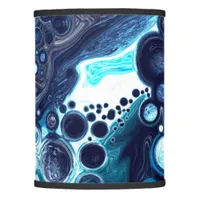 Dark Blue Marble Digital Fluid Art Lamp Shade
