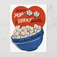 Pop "Corny" Valentine Holiday Postcard