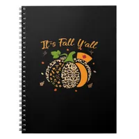 It’s Fall Y’all Pumpkin Leopard Nurse Halloween  Notebook