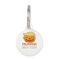 Trumpkin Halloween Funny Classic Pet ID Tag