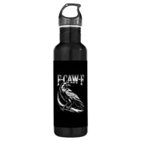 F-Caw-F Crow Womens Trendy Casual Stainless Steel Water Bottle
