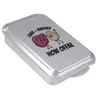 Funny Liver + Onions How Offal Food Jokes Cake Pan