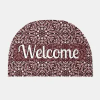 Hearts Red and Black Doormat
