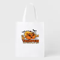 Trumpkin - Make Halloween Great Again! - Funny Hal Grocery Bag