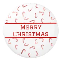 Personalized Candy Cane Christmas Ceramic Knob