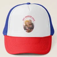 Mr And Mrs Just Married Red White And Blue Trucker Hat