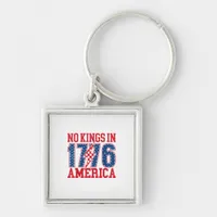 No Kings In America We The People Vintage Keychain