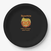 Halloween Trumpkin Classic Funny Paper Plates