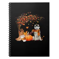It’s Fall Y’all Dog Autumn Aesthetic Style Notebook