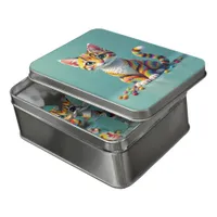 Cute Colorful Margay Candy Cat Jigsaw Puzzle
