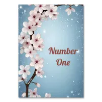 Blossoms of Love" Wedding Invitation Collection Table Number