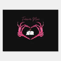 Mine Valentines Day Classic Skeleton Hands Hearts  Sign