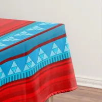 Southwest River Canyon Geometric Red Turquoise Tablecloth