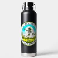 Rattle Those Chains | Disc Golfing Skeleton Water Bottle