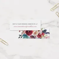 Boho Chic Burgundy and Navy Autumn Fall Wedding