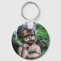 Golden Cherub Keychain