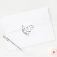 Snowflake Winter Wedding Classic Round Sticker