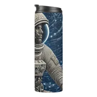 Ai Art Astronaut in Space Thermal Tumbler