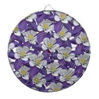 Columbine Flower Pattern Dartboard