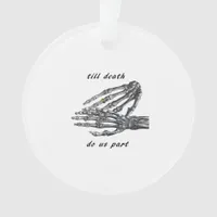Till Death Do Us Part Skeleton Hands (Cream) Class Ornament