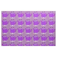Purple Adorable Monster Fabric