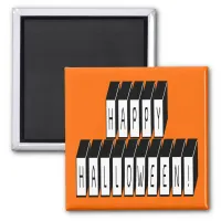 Halloween Block Text Magnet