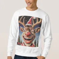 A really ugly Christmas reindeer  Sweatshirt