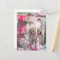 Black and White Vintage Woodworking Postcard