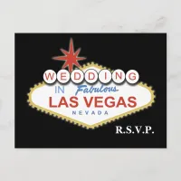 Vegas Wedding rsvp card