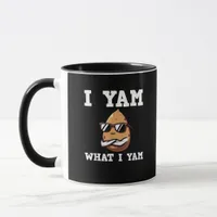 I Yam What I Yam Humorous V-Neck Mug