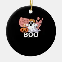 Trumpkin Funny Halloween Boo - Pumpkin Trumpkin Ceramic Ornament