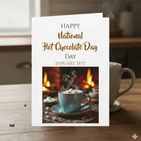 Happy National Hot Chocolate Day | January 31st Card
