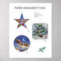 Paper ornament fun!  poster