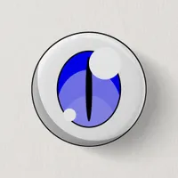 Reptilian Blue Eye  Button