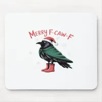 Merry Christmas F Caw F Vintage Classic Style Mouse Pad