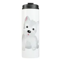 Westie dog thermal tumbler