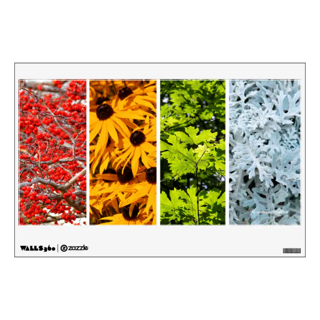 Colors of the Changing Seasons Quadriptych Wall Sticker