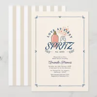 Love at First Spritz Preppy Bridal Shower Invitation