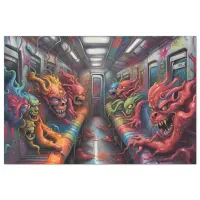 Train full of Demons and lost Souls Tissue Paper