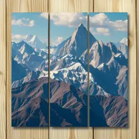 Beautiful Mountains and Blue Skies Triptych