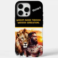 Warrior and noble lion unite at sunset iPhone 16 pro max case