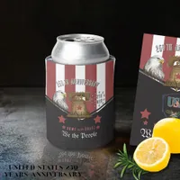 US 250 We the People Hand-Drawn Eagle and  Bell Can Cooler