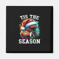 Tis The Season Football Mom Christmas Santa Hat Co Magnet