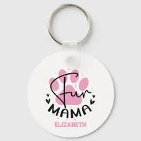 Personalized Fun Mom Paws - Mother's Day Keychain