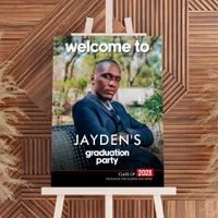 Modern Graduation Party Welcome Sign