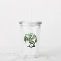 Vintage Dragon Acrylic Tumbler